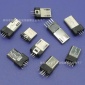 夹板式microusb公头 MICRO5P插头 安卓手机充电接头